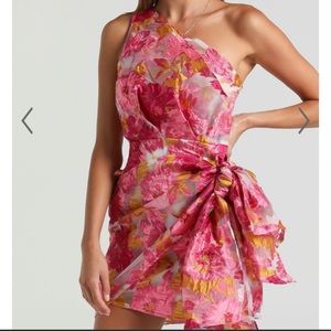 Showpo One Shoulder Pink Dress